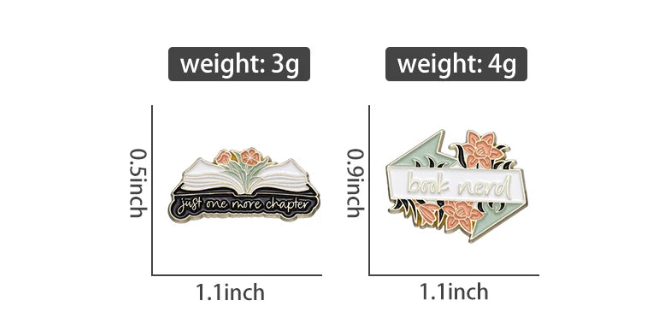 Book Nerd Pin