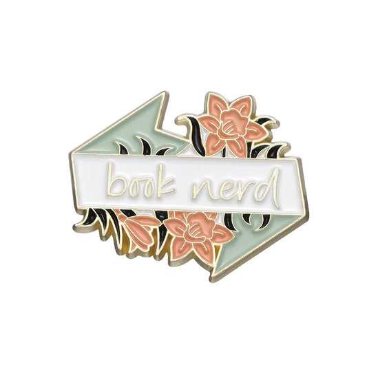 Book Nerd Pin