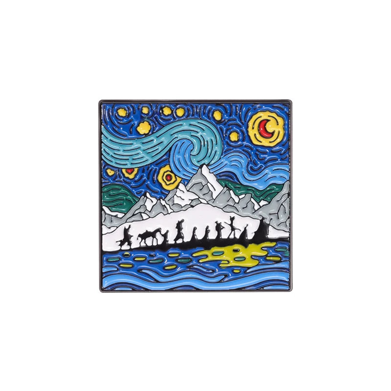 Fantasy Starry Night Pin