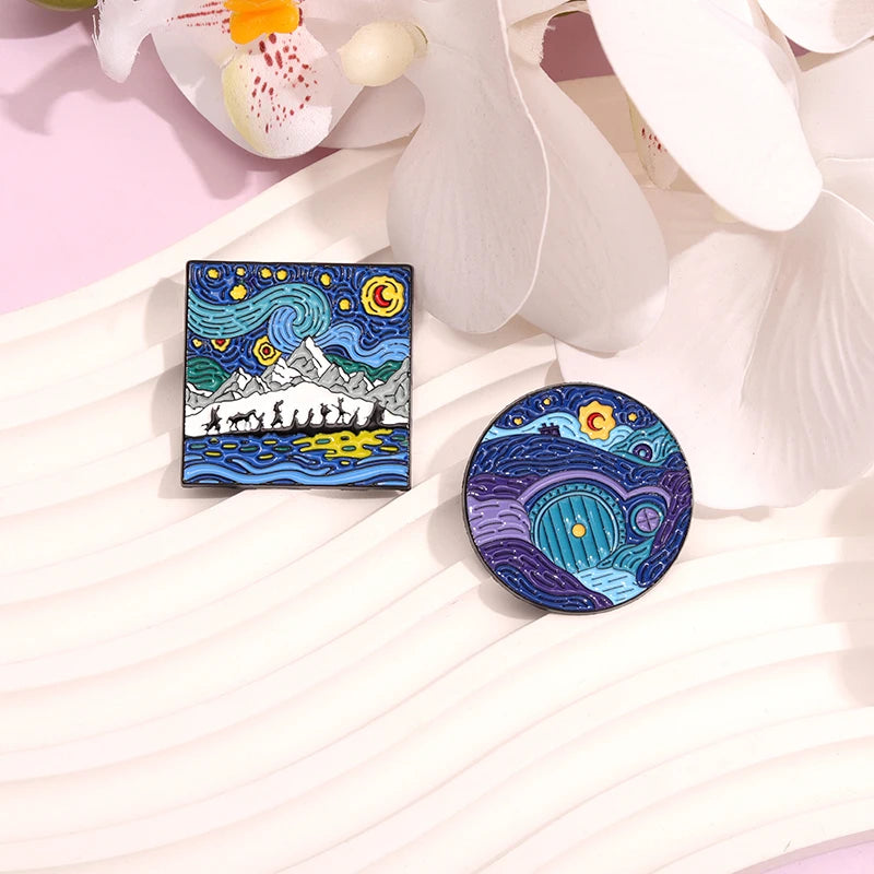 Fantasy Starry Night Pin