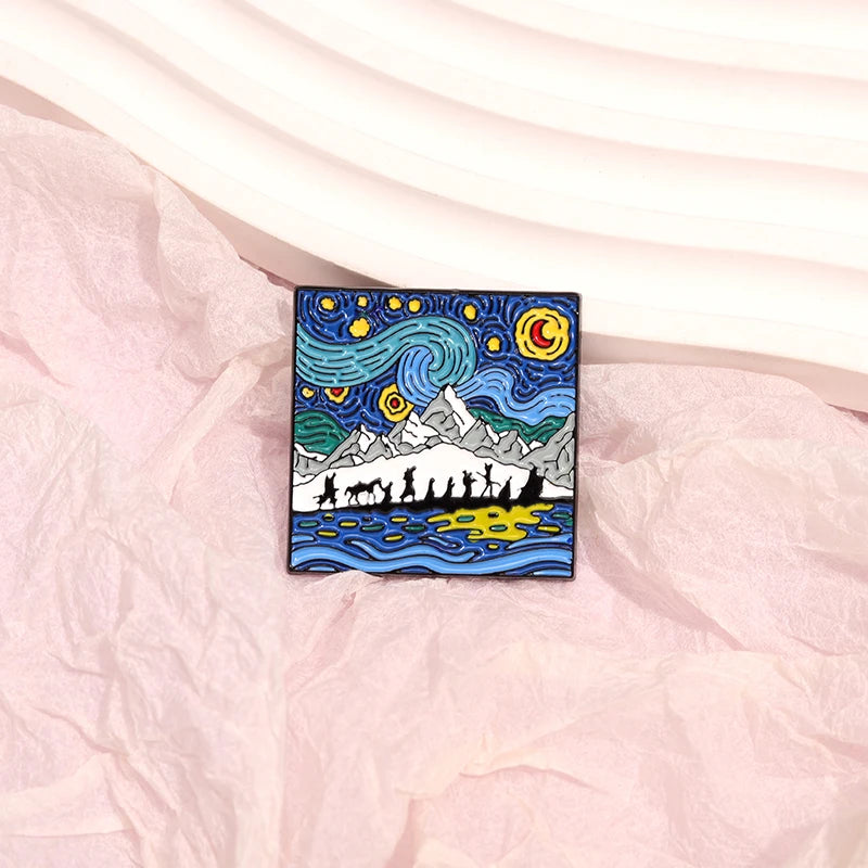 Fantasy Starry Night Pin