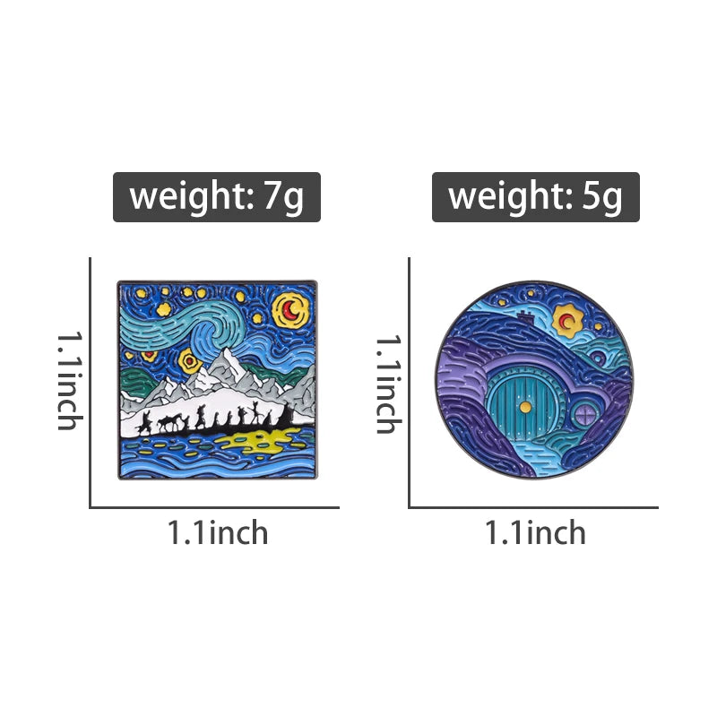 Fantasy Starry Night Pin