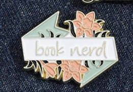 Book Nerd Pin